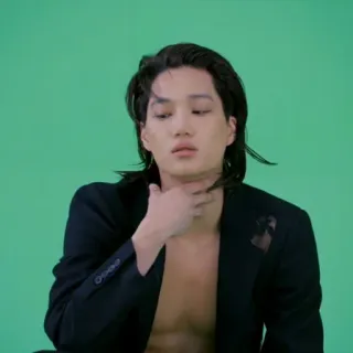 🗝 kpop, kai, exo, piosenkarz, moda, portret whatsapp sticker