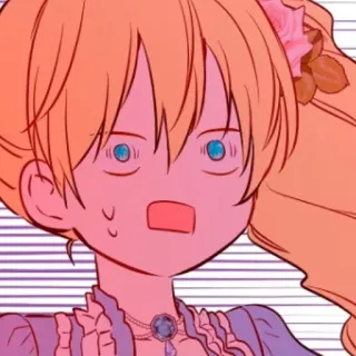 😯 Cartoon, Anime, Reaktion, Mädchen, Schockiert whatsapp sticker