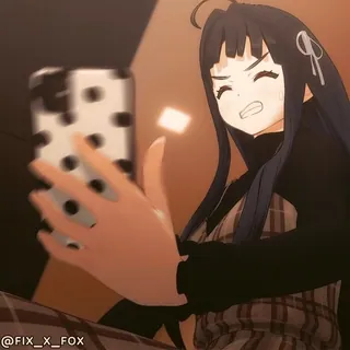 ๐ฌ Hitori Gotoh Bocchi the Rock! anime, bocchi the rock, hitori gotoh, selfie, phone, cute, animated, sticker whatsapp sticker