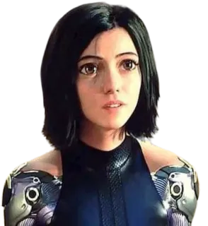 😮 Alita Alita: Battle Angel ficção científica, manga, cyborg, Battle Angel, Alita whatsapp sticker