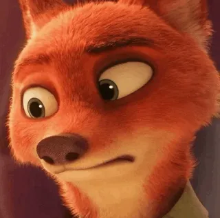 🦊 Nick Wilde Zootopia fuchs, tier, animiert, zoomania, nick wilde, figur telegram sticker