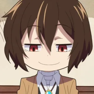 🧳 Dazai Osamu Bungo Stray Dogs Anime, Dazaï Osamu, Bungo Stray Dogs, Manga, Chibi, Suffisant, Personnage d'anime telegram sticker