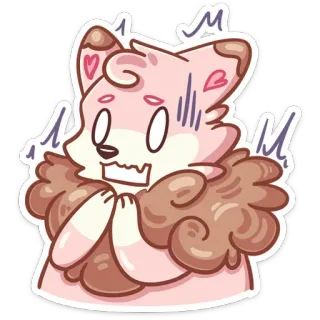 😱 gato, lindo, preocupado, ansioso, pegatina, dibujos animados, felino telegram sticker
