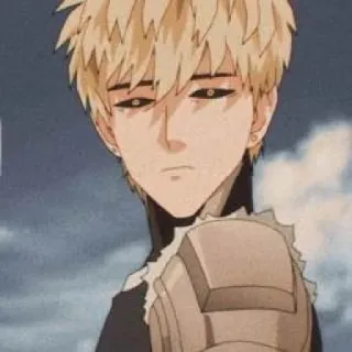🥊 Genos One-Punch Man Genos, One-Punch Man, Anime, Cyborg, Bohater, Manga telegram sticker