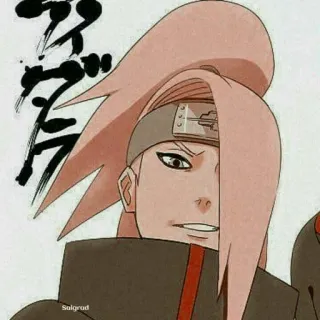 😀 Deidara Naruto Аниме, Наруто, Дейдара, Акацуки, Ниндзя telegram sticker