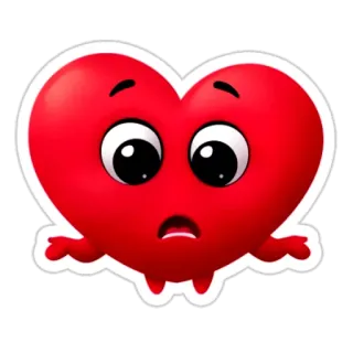 🤔 爱心, 表情符号, 可爱, 爱, 卡通, 表情, 困惑 telegram sticker