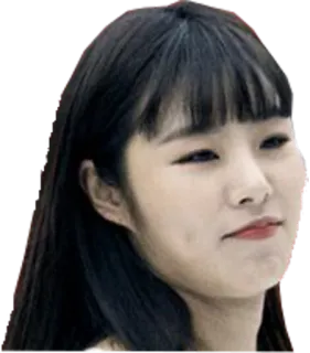 😅 kobieta, osoba, twarz, portret, dziewczyna, azjatycka telegram sticker