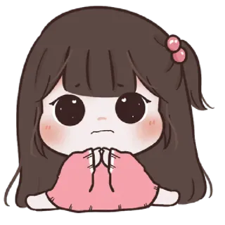 🤪 fofo, menina, desenho animado, personagem, adorável telegram sticker