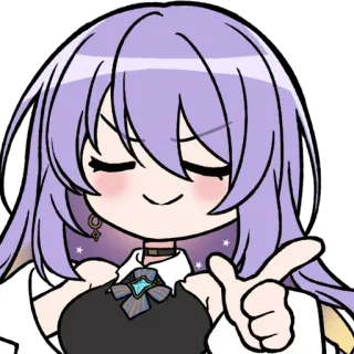 ☺️ Anime, Schattig, Meisje, Cartoon, Tekening, Personage telegram sticker
