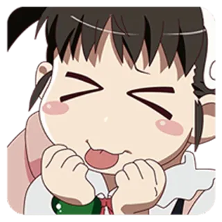 😝 Anime, Personaggio, Carino, Kawaii, Linguaccia, Allegro telegram sticker