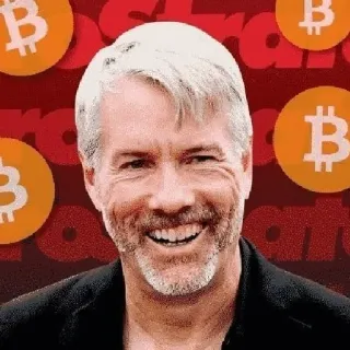 😄 Michael Saylor Bitcoin, Cripto, Inversión, Negocios, Criptomoneda whatsapp sticker