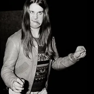 🤣 Ozzy Osbourne sänger, rock, ozzy, musiker, lustig, grimassen telegram sticker