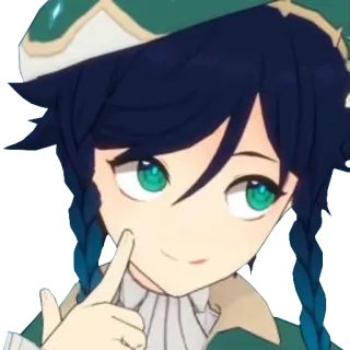 😋 Venti Genshin Impact Anime, Video game, Personagem, Venti, Genshin Impact telegram sticker