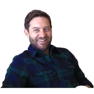 😀 Tobey Maguire acteur, homme, célébrité, portrait, Tobey Maguire telegram sticker