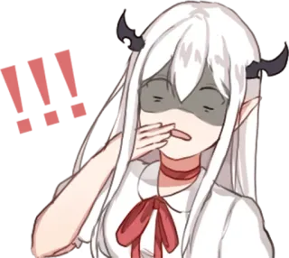 😨 anime, cewek, malu, imut, stiker, chibi, manga telegram sticker