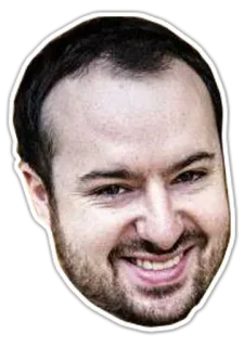 👹 cara, cabeza, hombre, persona, sonriendo, retrato telegram sticker