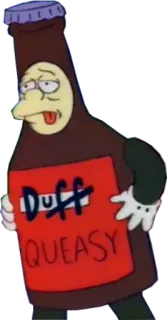 😖 Duff пиво, duff, напитки, симпсоны telegram sticker
