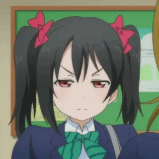 🎈 Yazawa Nico Love Live! Anime, Yazawa Nico, Love Live!, Idol, Niedlich, Wütend telegram sticker