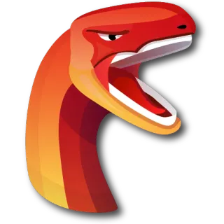 🤬 serpiente, reptil, animal, enojado, rojo, dibujos animados telegram sticker