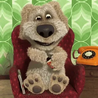 😋 Ben the Dog Talking Ben the Dog Hund, sprechend, App, Cartoon, Tier whatsapp sticker