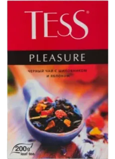 ☕️ TESS
PLEASURE
ЧЕРНЫЙ ЧАЙ С ШИПОВНИКОМ И ЯБЛОКОМ
200g leaf tea tea, black tea, rose hip, apple telegram sticker