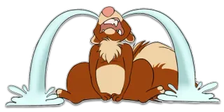 😭 chorando, triste, lágrimas, animal, desenho animado, angustiado whatsapp sticker