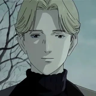 🎭 Johan Liebert Monster Anime, Monstruo, Johan Liebert, Villano, Pelo Rubio, Personaje telegram sticker