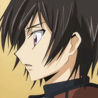 🥀 Lelouch Lamperouge Code Geass 애니메이션, 캐릭터,  를르슈, 코드 기어스, 애니 남 telegram sticker