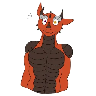 ❗️ dragon, créature fantastique, dessin animé, illustration telegram sticker