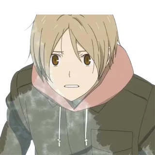 😣 Anime, Personnage, Dessin animé, Dessin, Jeunesse, Garçon, Homme telegram sticker