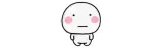 🧸 cartoon, character, cute, sticker, expressionless telegram sticker