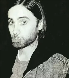 🙁 Jared Leto mężczyzna, portret, celebryta, aktor, Jared Leto telegram sticker