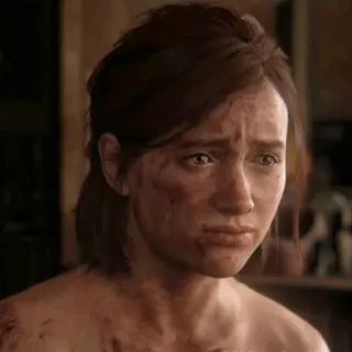 🪶 Ellie Williams The Last of Us видеоигра, зомби, постапокалипсис, кровь, элли telegram sticker