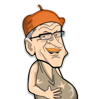 🍲 캐리커처, 정치인, 풍자 telegram sticker