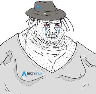 😡 archlinux Meme, Archlinux, Linux, Computador telegram sticker