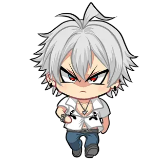 😠 anime, chibi, angry, manga, boy telegram sticker