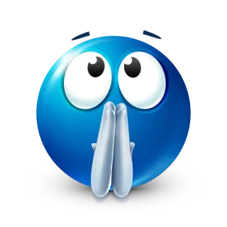 🙏 súplica, ojos, emoji, dibujos animados whatsapp sticker