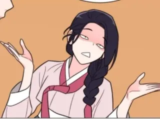 🌟 confuso, anime, dar de ombros, mulher, personagem, mangá whatsapp sticker