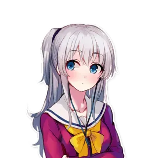 👀 Anime, Mädchen, Charakter, Manga, Süß, Kawaii telegram sticker