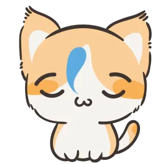 🐱 cat, kawaii, sticker, cute, animal telegram sticker