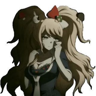 😢 Junko Enoshima Danganronpa Anime, Junko Enoshima, Danganronpa, Charakter, Mädchen, blonde Haare whatsapp sticker