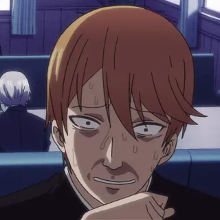 😰 Аниме, Шок, Страх, Стресс, Эмоция, Нервный, Персонаж telegram sticker