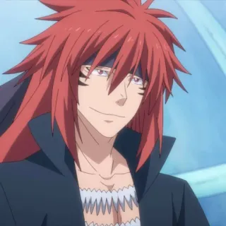 😏 Guild Master Kagurazaka Yuuki That Time I Got Reincarnated as a Slime Anime, Manga, Personnage, Kagurazaka Yuuki, Maître de guilde, cheveux roux telegram sticker