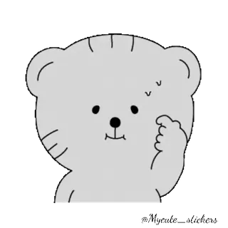 🤔 dibujos animados, gato, pegatina, lindo, animal, ilustración telegram sticker