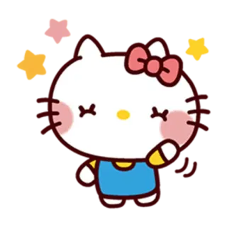 👋 Hello Kitty hello kitty, cartoon, kawaii, cute telegram sticker