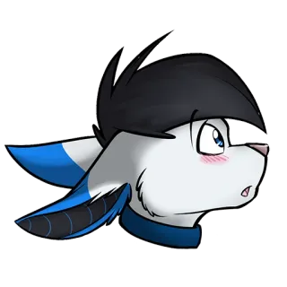 😍 Furry, Animale, Cartone animato, Personaggio, Mascotte, Arte digitale telegram sticker