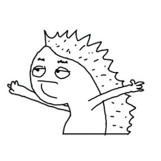 😒 Cartoon, Stinkefinger, Beleidigend, Geste telegram sticker