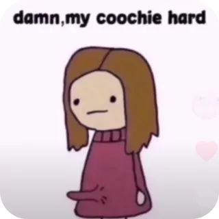 👍 damn,my coochie hard telegram sticker