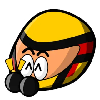 🥳 爆弾, 黄色, 漫画, 爆発物, 怒り, 危険 telegram sticker