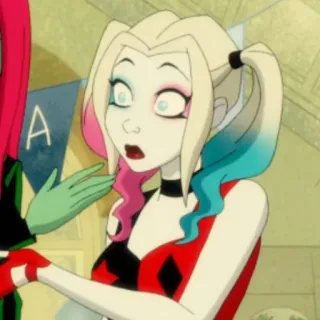 🎪 Harley Quinn 만화, DC 코믹스, 슈퍼 빌런, 조커, 만화책, 애니메이션 telegram sticker